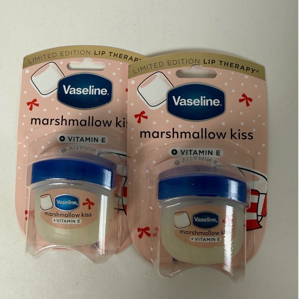 Lot of 8 Vaseline Lip Therapy Mini Marshmallow Kiss Vitamin E Limited Edition - Picture 2 of 7